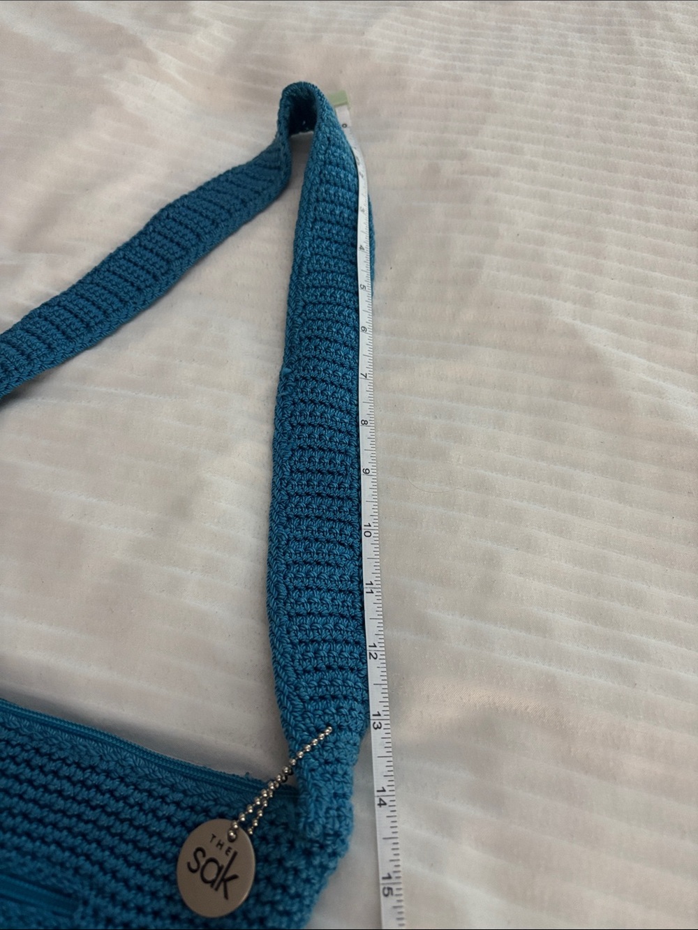 The Sak Original Everyday Tote Single Strap Shoulder Bag Turquoise Blue - Picture 9 of 9